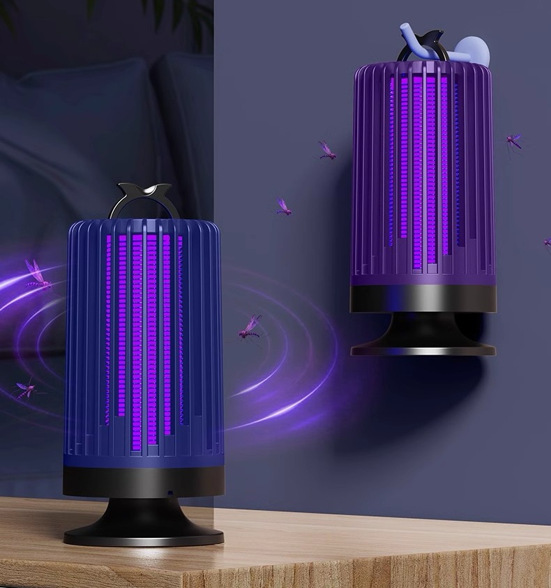 Indoor Flying Insect Trap with UV Light and Suction Fan, Plug-In
